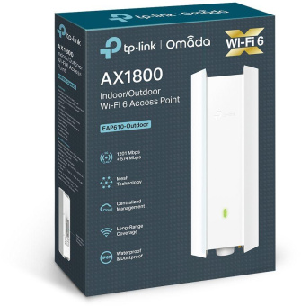 Точка доступа TP-Link EAP610-Outdoor AX1800 10/100/1000BASE-TX белый от магазина РЭССИ