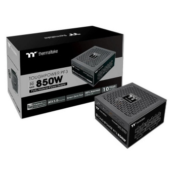Блок питания Thermaltake ATX 850W Toughpower PF3 Gen.5 80+ platinum 24pin APFC 120mm fan 8xSATA Cab Manag RTL от магазина РЭССИ