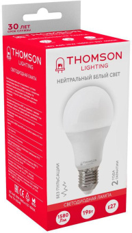 Лампа светодиодная Thomson TH-B2348 19Вт цок.:E27 груша 220B 4000K св.свеч.бел.нейт. A (упак.:1шт) от магазина РЭССИ