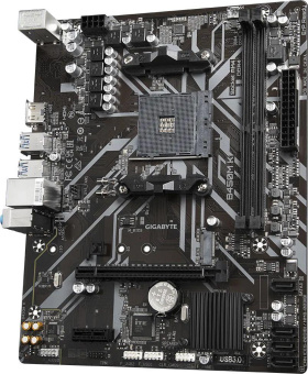 Материнская плата Gigabyte B450M K Soc-AM4 AMD B450 2xDDR4 mATX AC`97 8ch(7.1) GbLAN RAID+HDMI от магазина РЭССИ