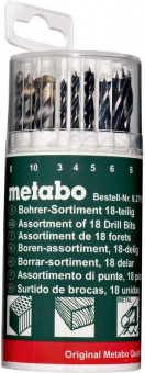 Набор сверл Metabo 627190000 по мет/камн/дер (18пред.) для шуруповертов/дрелей от магазина РЭССИ