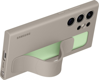 Чехол (клип-кейс) Samsung для Samsung Galaxy S24 Ultra Standing Grip Case S24 Ultra серо-коричневый (EF-GS928CUEGRU) от магазина РЭССИ