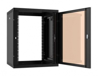 Шкаф коммутационный NT WALLBOX 15-66 B (084705) настенный 15U 600x650мм пер.дв.стекл направл.под закл.гайки 200кг черный 600мм 30кг 744мм IP20 сталь от магазина РЭССИ