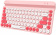 Клавиатура A4Tech Fstyler FBK30 розовый USB беспроводная BT/Radio slim Multimedia (FBK30 RASPBERRY) от магазина РЭССИ