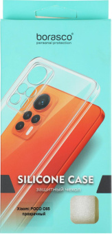 Чехол (клип-кейс) BoraSCO для Xiaomi Poco C65 прозрачный (72856) от магазина РЭССИ