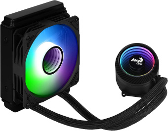 Система водяного охлаждения Aerocool Mirage L120 Soc-AM4/1151/1200/2066/1700 4-pin 20-27dB Al+Cu 200W 756gr LED Ret от магазина РЭССИ