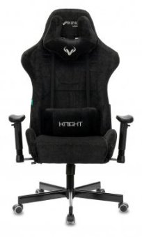 Кресло игровое Zombie VIKING KNIGHT Fabric черный Light-20 с подголов. крестов. металл от магазина РЭССИ