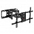 Кронштейн для телевизора Arm Media PARAMOUNT-70 черный 32"-90" макс.65кг настенный поворотно-выдвижной и наклонный от магазина РЭССИ
