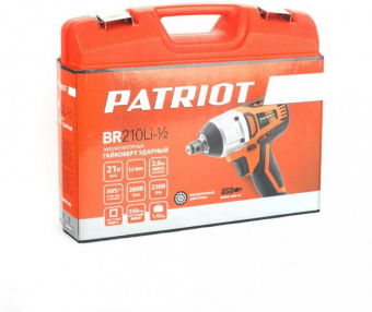 Гайковерт Patriot BR 210Li 1/2 UES аккум. патрон:квад.1/2" (кейс в комплекте) (180301560) от магазина РЭССИ