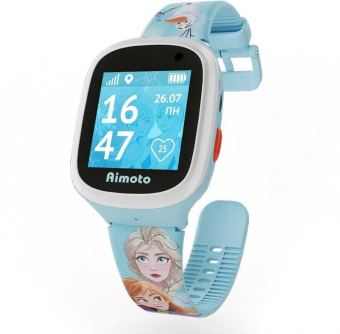 Смарт-часы Кнопка Жизни Disney Холодное сердце 1.44" TFT корп.голубой рем.голубой разм.брасл.:M/L (9301111) от магазина РЭССИ