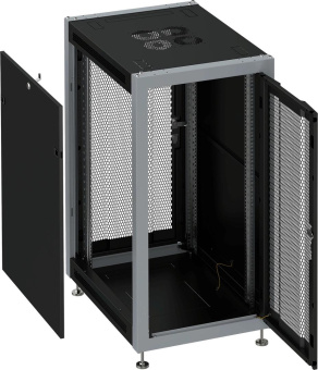 Шкаф коммутационный Sysmatrix (SL 6622.933 ) напольный 22U 600x600мм пер.дв.перфор. задн.дв.перфор. 800кг черный 51кг 180град. IP20 от магазина РЭССИ