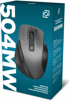 Мышь Оклик 504MW черный/серый оптическая (1600dpi) silent беспроводная USB (6but) от магазина РЭССИ