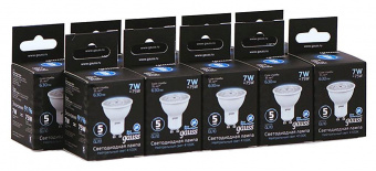 Лампа светодиодная Gauss MR16 7Вт цок.:GU10 спот 220B 4100K св.свеч.бел.ней. MR16 (упак.:10шт) (101506207) от магазина РЭССИ