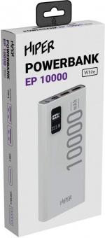 Мобильный аккумулятор Hiper EP 10000 10000mAh 3A QC PD 2xUSB черный (EP 10000 BLACK) от магазина РЭССИ