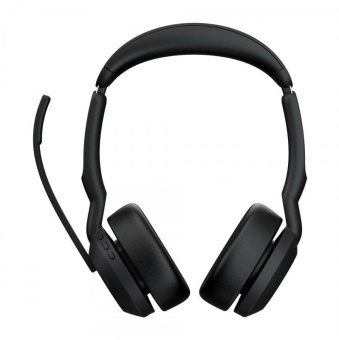 Наушники с микрофоном Jabra Evolve2 55, Link380c MS Stereo черный накладные BT оголовье (25599-999-899) от магазина РЭССИ