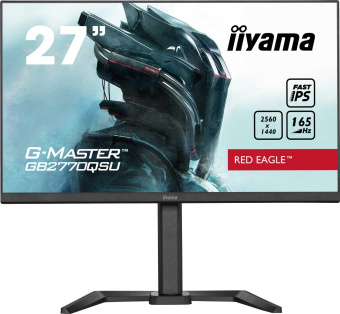 Монитор Iiyama 27" G-Master GB2770QSU-B5 черный IPS LED 0.5ms 16:9 HDMI M/M матовая HAS Piv 1000:1 400cd 178гр/178гр 2560x1440 165Hz DP 2K USB 5.6кг от магазина РЭССИ