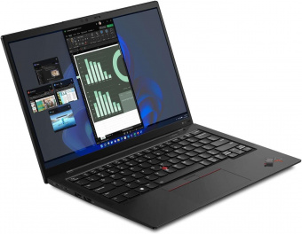 Ноутбук Lenovo ThinkPad X1 Carbon G10 Core i5 1240P 16Gb SSD512Gb Intel Iris Xe graphics 14" IPS 2.2K (2240x1400) Windows 11 Professional 64 black WiFi BT Cam (21CCSBJQ00) от магазина РЭССИ