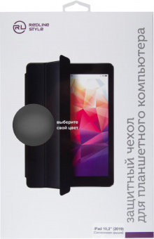 Чехол Redline для Apple iPad 10.2 (2019)/(2020)(2021)/Pro 10.5/Air (2019) искусственная кожа черный (УТ000018734) от магазина РЭССИ