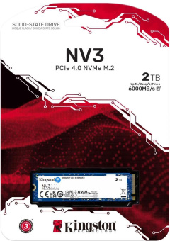Накопитель SSD Kingston PCIe 4.0 x4 2TB SNV3S/2000G NV3 M.2 2280 от магазина РЭССИ