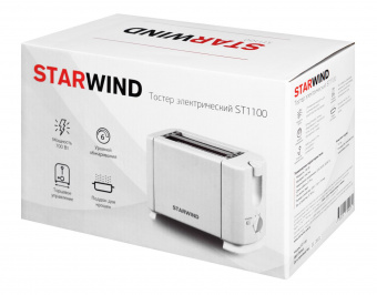 Тостер Starwind ST1100 700Вт белый/белый от магазина РЭССИ