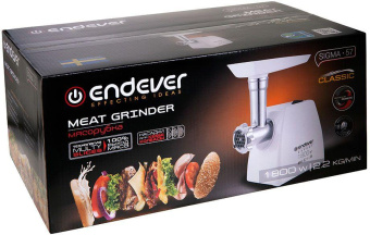 Мясорубка Endever Sigma 57 1800Вт белый от магазина РЭССИ
