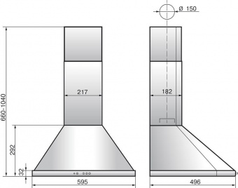 Вытяжка каминная Elikor Сигма 60П-650-К3Д антрацит/бронза управление: кнопочное (1 мотор) от магазина РЭССИ