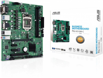 Материнская плата Asus PRO H510M-C/CSM Soc-1200 Intel H510 2xDDR4 mATX AC`97 8ch(7.1) GbLAN+VGA+DVI+HDMI+DP от магазина РЭССИ