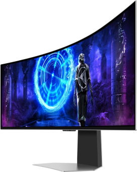 Монитор Samsung 49" Odyssey OLED G9 S49DG952SI серебристый OLED LED 32:9 HDMI M/M TV матовая HAS 250cd 178гр/178гр 5120x1440 240Hz FreeSync Premium Pro DP USB 12.6кг от магазина РЭССИ