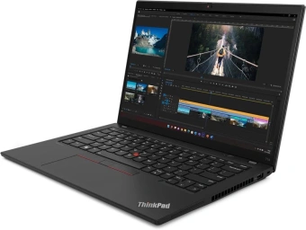 Ноутбук Lenovo ThinkPad T14 G4 Core i7 1360P 16Gb SSD512Gb NVIDIA GeForce MX550 4Gb 14" IPS WUXGA (1920x1200) noOS black WiFi BT Cam (21HEA02700-N001) от магазина РЭССИ