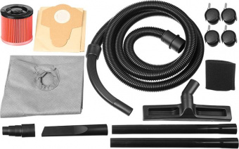 Строительный пылесос Зубр ПУ-20-1400 М3 1400Вт (уборка: сухая/влажная) серый от магазина РЭССИ