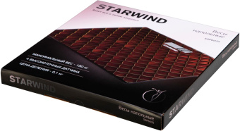 Весы напольные электронные Starwind SSP6035 макс.180кг рисунок/красный от магазина РЭССИ