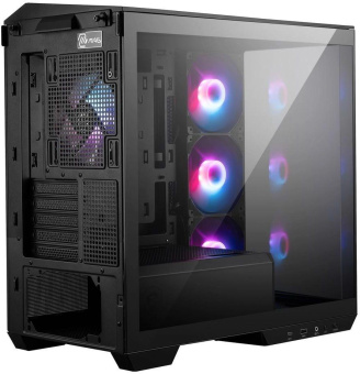 Корпус MSI MAG PANO M100R PZ черный без БП mATX 3x120mm 4x140mm 1xUSB3.1 audio CardReader AirDuct bott PSU от магазина РЭССИ