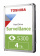 Жесткий диск Toshiba Original SATA-III 4Tb HDWT840UZSVA Surveillance S300 (5400rpm) 256Mb 3.5" от магазина РЭССИ