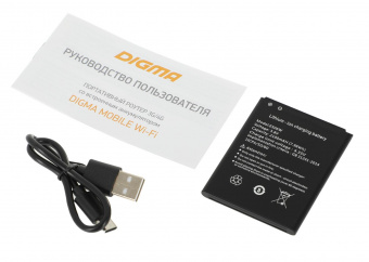 Модем 3G/4G Digma Mobile WiFi DMW1967 USB-C Wi-Fi Firewall +Router внешний белый от магазина РЭССИ