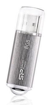 Флеш Диск Silicon Power 8Gb Ultima II-I Series SP008GBUF2M01V1S USB2.0 серебристый от магазина РЭССИ