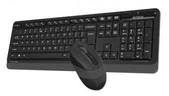 Клавиатура + мышь A4Tech Fstyler FG1010S клав:черный/серый мышь:черный/серый USB беспроводная Multimedia (FG1010S GREY) от магазина РЭССИ