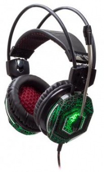 Наушники с микрофоном Оклик HS-L500G TOXIC черный 2.2м мониторные оголовье (472656) от магазина РЭССИ