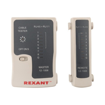 Тестер кабеля RJ-45+RJ-11 HT-C004 TL-468 REXANT 12-1006 от магазина РЭССИ