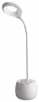 Светильник Ultraflash UF-707 C01 (13558) настольный на основание белый 4.5Вт от магазина РЭССИ