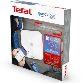 Весы напольные электронные Tefal Goodvibes Sport макс.180кг белый от магазина РЭССИ