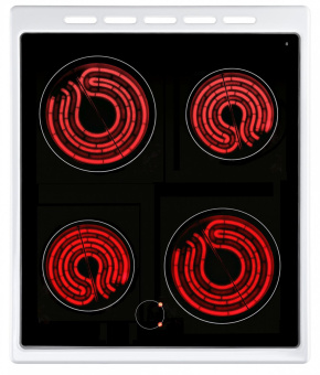 Плита Электрическая Weissgauff WES Е2V16 WE белый стеклокерамика (без крышки) от магазина РЭССИ