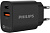 Сетевое зар./устр. Philips DLP4317 20W 0.8A (PD) USB/USB Type-C универсальное черный (DLP4317CB/70) от магазина РЭССИ