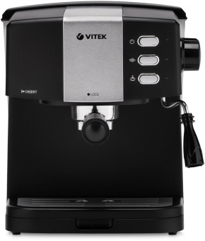 Кофеварка рожковая Vitek VT-1523 850Вт черный/серебристый от магазина РЭССИ