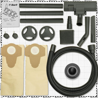 Строительный пылесос Bort BSS-1640-Storm 1600Вт (уборка: сухая/влажная) синий от магазина РЭССИ