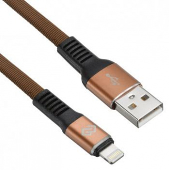 Кабель Digma LIGHT-1.2M-FLAT-BR USB (m)-Lightning (m) 1.2м коричневый плоский от магазина РЭССИ