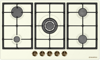 Газовая варочная поверхность Maunfeld EGHE.95.33CBG.R\G бежевый от магазина РЭССИ