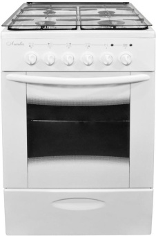 Плита Комбинированная Лысьва ЭГ 4к01 МС-2у белый (стеклянная крышка) от магазина РЭССИ