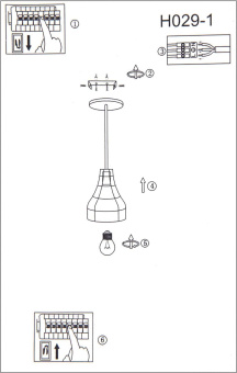 Светильник Hiper Matilda H029-1 подвес. черный от магазина РЭССИ