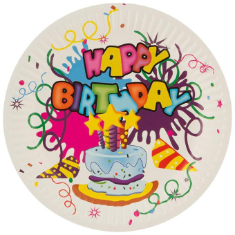 Набор бумажных тарелок Волшебная страна Happy Birthday 18 см 6 шт 007148 от магазина РЭССИ