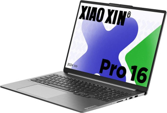 Ноутбук Lenovo Xiaoxin Pro16 IMH9 Core Ultra 9 185H 32Gb SSD1Tb Intel Arc 16" IPS 2.5K (2560x1600) Windows 11 trial (для ознакомления) Home grey WiFi BT Cam от магазина РЭССИ